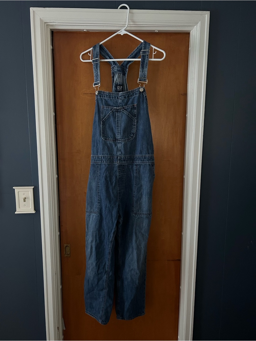 GAP Women’s Dark Blue Denim Overalls